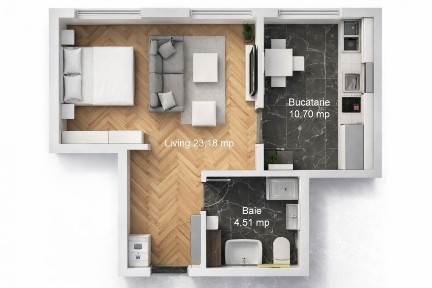 Studio de vanzare in Faleza Nord - bloc nou - la CHEIE