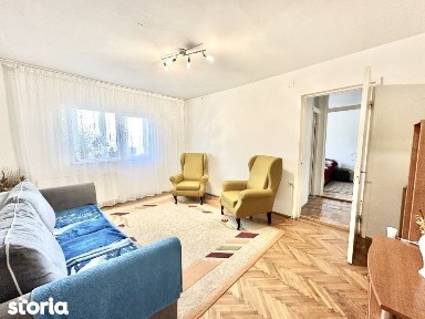 Apartament cu 3 camere semidecomandat mobilat - zona Girocului