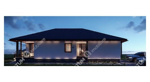 Casa cu 4 camere pe un singur nivel teren 500 mp din Selimbar