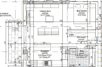 Apartament 42 mp, et 1, incalzire pardoseala, lift, parcare, privelist