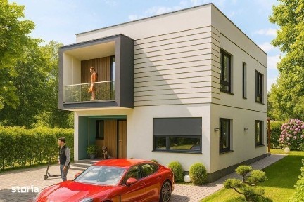 Casa P+1 noua, arhitectura moderna, la 3min de centru, langa padure