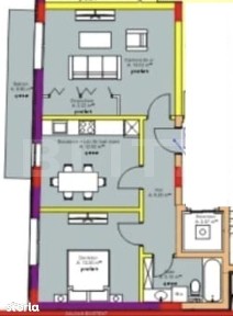 Apartament 2 camere, Decomandat, 57 mp, Imobil Nou, Zona Rivus