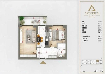 Apartament 2 Camere Moderne în Complex Rezidențial de Lux Comision 0%