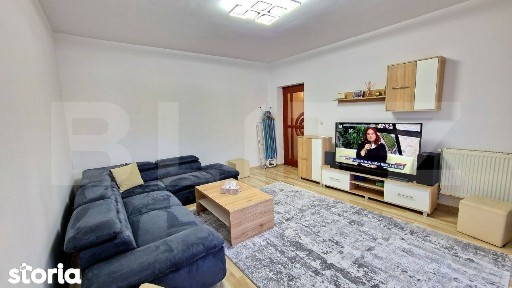 Apartament cu 2 dormitoare, balcon inchis, parter inalt, parcare, zona