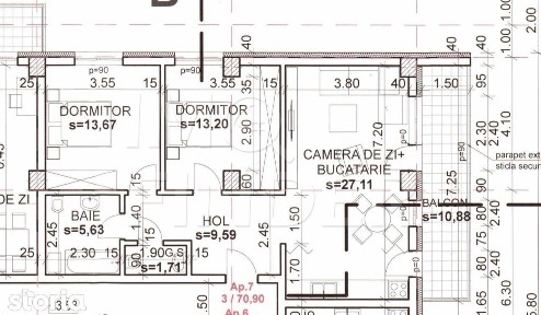 0 % Comision- Apartament 3 camere Andrei Muresanu, etajul 1
