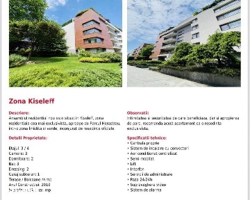 KISELEFF, APARTAMENT 3 CAMERE, 151 MP UTILI, LANGA PARC!