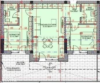 Terasa Apartament 3 Camere Metrou Nicolae Teclu-Scoala Victor Brauner