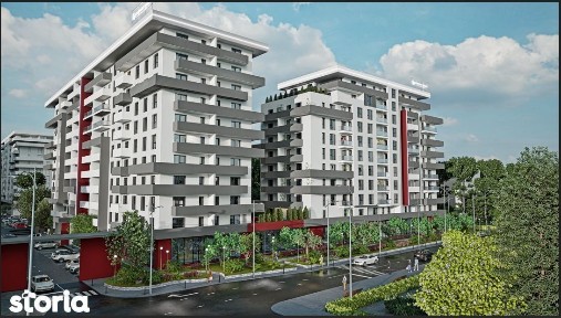 Apartament luminos cu 2 camere, balcon 8 mp, 60.35mp Confort Evolution