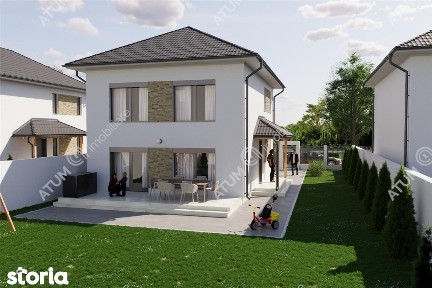 Casa individuala cu 4 camere si teren de 380 mp in Sura Mica
