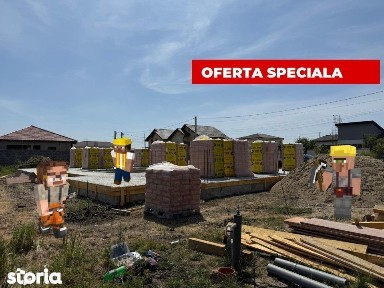 Duplex, 4 camere, 115mp utili, 350 mp teren, garaj - Mosnita Noua