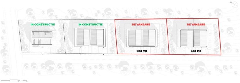 PF vand teren intravilan 628mp Chinteni cu AC pentru Duplex front 30 m
