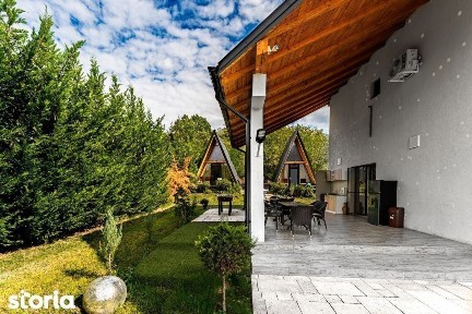 Com0%|Vila turistica cu 8 camere + casute A-frame, teren 5575 mp Calim