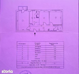 Apartament 3 camere confort 1 decomandat, Plantelor, etaj 10/10.