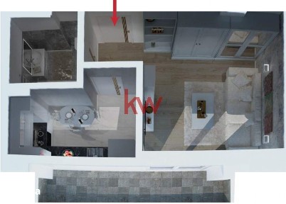 Apartament cu 1 camera in Complex Rezidential nou, zona Frumoasa, inta