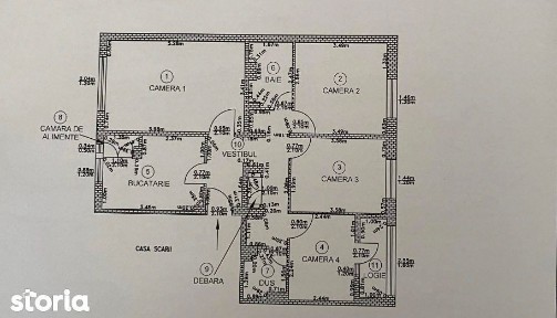 apartament cu 4 camere,decomandat,etaj intermediar,zona Manastur