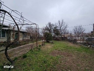 Casa (2 corpuri) si curte de 1401 mp la soseaua principala, Amara!