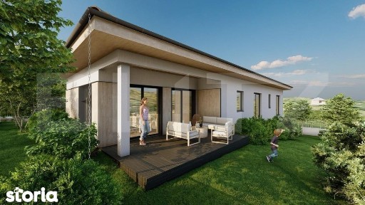 Vila moderna cu 3 dormitoare, terasa eleganta si garaj dublu - Chinten