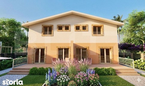 Casa tip duplex, 5 camere, 2 bai, teren 300 mp, Giroc