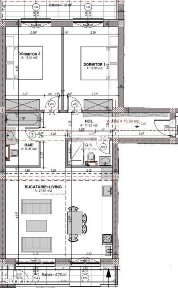 Apartament 3 camere 2 bai 73 mp etaj 2 - Doamna Stanca Sibiu