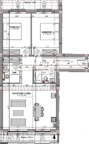 Apartament 3 camere 2 bai 73 mp etaj 2 - Doamna Stanca Sibiu