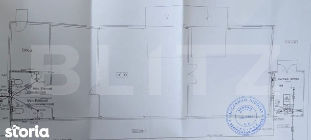 Hala industriala/comerciala, 190 mp, teren 2460 mp, Vulpeni