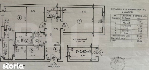 Apartament 2 camere, 54.37 mp, zona Ultracentral - Primarie