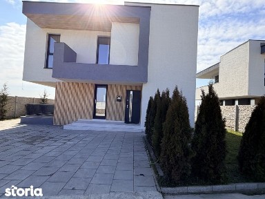 Vilă modernă P+1 - 147 mp utili, 400 mp teren, fotovoltaice 5 kW