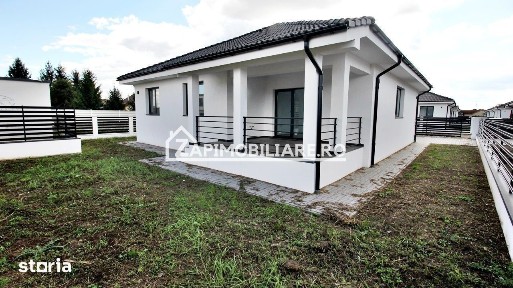Casă la cheie pe 1 nivel 4 camere 2 băi,145 mp,500 mp teren