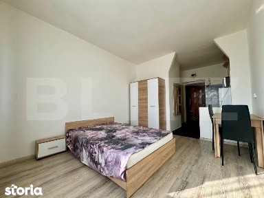Garsoniera mobilata si utilata, etaj 3 - zona Splaiul Crisanei