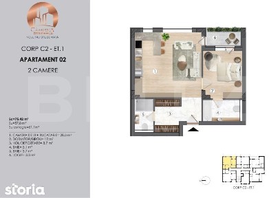 APARTAMENT 3 CAMERE ANSAMBLU REZIDENTIAL CAMPINA RESIDENCE
