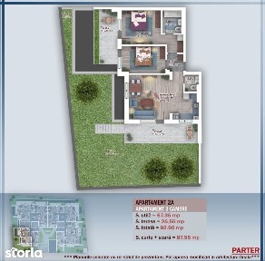 AP. 3CAM.+GRADINA (85MP) AMENAJATA - FINISAJE PREMIUM / PALLADY!