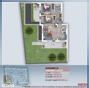 AP. 3CAM.+GRADINA (85MP) AMENAJATA - FINISAJE PREMIUM / PALLADY!