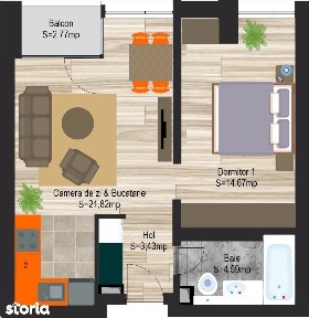 Studio modern S3 | Avanera Bacău | Ideal investiție sau locuință