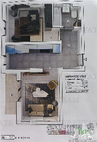 Apartament modern 2 camere, incalzire in pardoseala, posibilitate loc