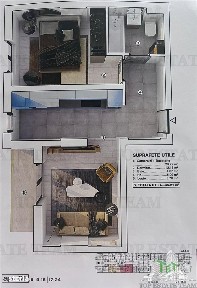 Apartament modern 2 camere, incalzire in pardoseala, posibilitate loc