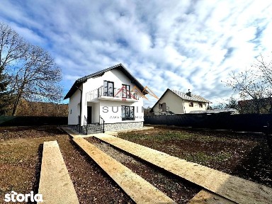 Casa noua, P+M, 4 camere, terasa, teren 550 m2, central, CORNU