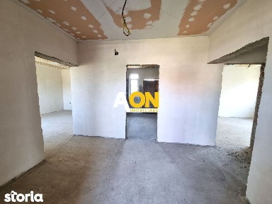 De vanzare casa semifinisata 3 camere, 608mp teren, Recea