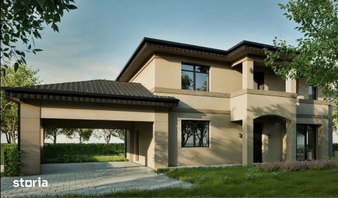 Casa individuala pasiva nZEB de vanzare in Floresti, ansamblu exclusiv