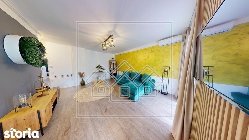Apartament 3 camere, 2 bai, 2 terase, mobilat si utilat confort lux