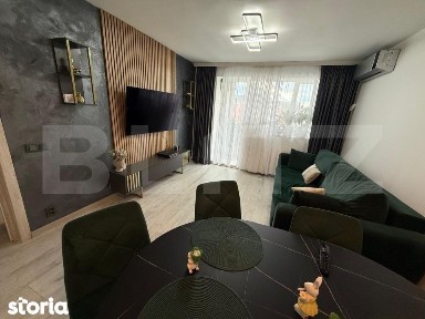 Apartament 2 camere, decomandat, cu balcon, mobilat si utilat, aer con