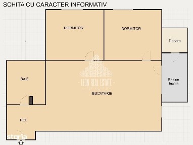 Apartament cu 2 dormitoare si loc de parcare in Floresti, zona Terra