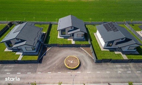 Casa cu 4 camere, Frumusani, panouri solare, pompe caldura