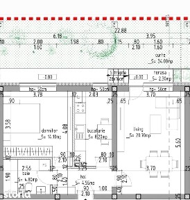Popesti-Leordeni-Apartament 2 cam dec+gradina 34 mp si parcare inclusa