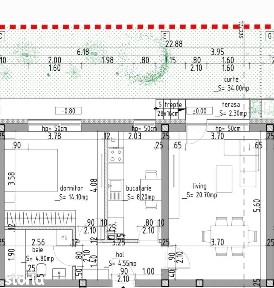 Popesti-Leordeni-Apartament 2 cam dec+gradina 34 mp si parcare inclusa