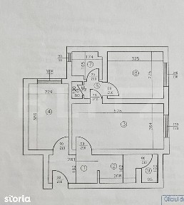 Apartament 3 camere, etaj Intermediar, zona: Podu Ros (Tesatura)