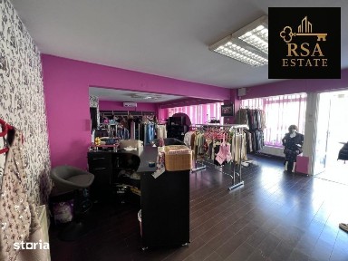 Spatiu comercial de vanzare central Regina Maria Valcea, vitrina stra