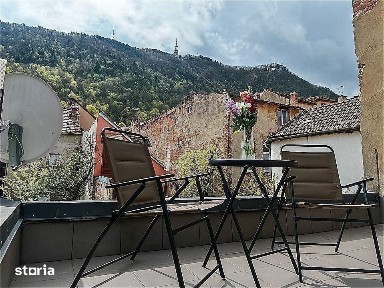 Ultracentral Brasov | Studio cu terasa 25 mp & vedere Tampa | 0% comis