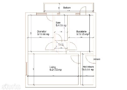 Apartament de vanzate in Sibiu cu 2 camere mobilat, bloc cu lift