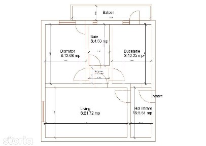 Apartament de vanzate in Sibiu cu 2 camere mobilat, bloc cu lift