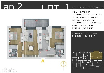 DEZVOLTATOR | Apartament 3 Camere decomandat PARCARE INCLUSA